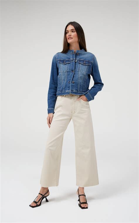 Barrie Cream Wide Leg Jeans – DRICOPER DENIM