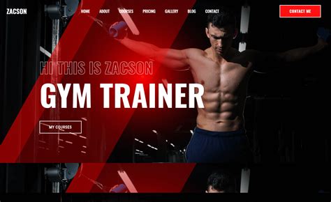 Zacson - Free Responsive Bootstrap 4 HTML5 Fitness Website Template