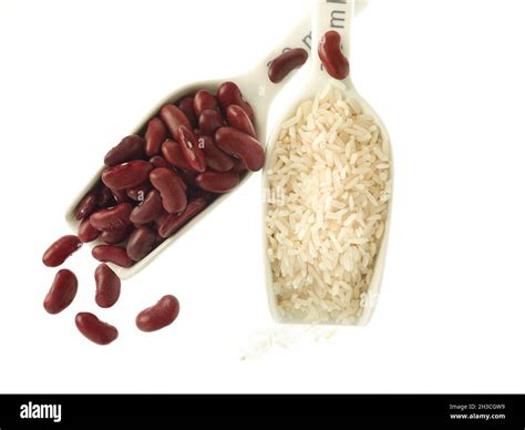 Red beans cooked rice Cut Out Stock Images & Pictures - Alamy