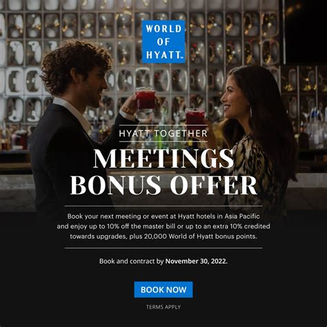 Hyatt Together Meetings Bonus Offer: 20,000+ World of Hyatt Points Per ...