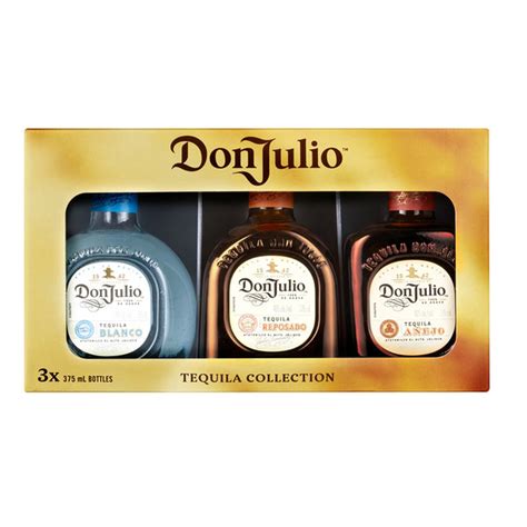 Don Julio Tequila Collection Box with Blanco, Reposado, and Anejo (375 ...