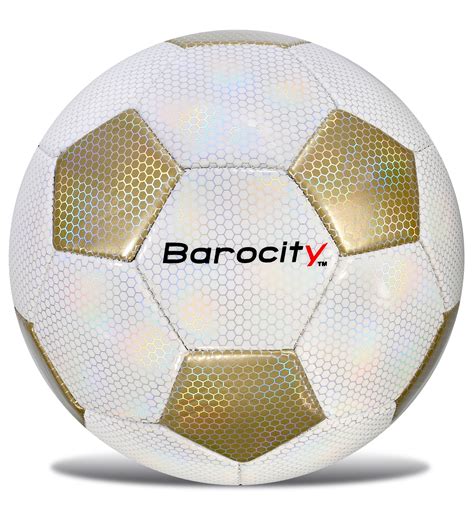 Barocity Classic White and Gold Size 4 Soccer Ball - Premium Outdoor ...