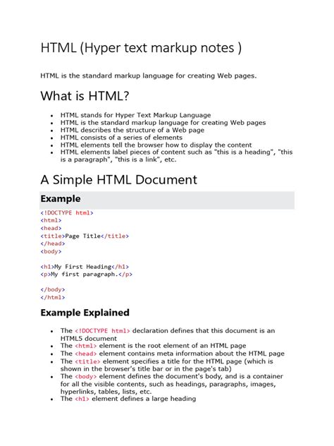 Image result for Web Programming HTML Notes