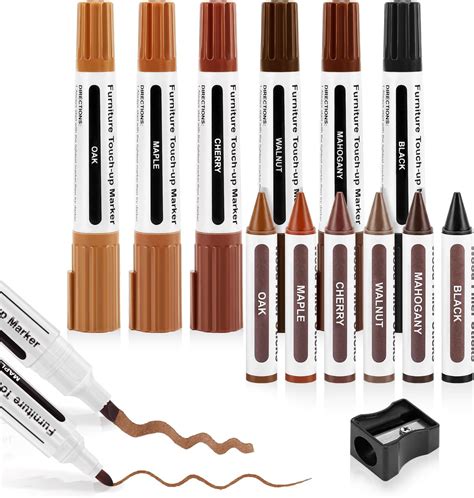 Amazon.com: Dual Tip Furniture Markers Touch Up,Upgrade 13 Pcs Wood ...