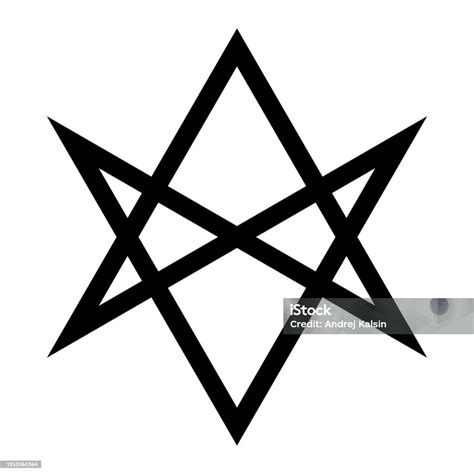 Vetores de Símbolo Mágico Religioso De Thelema Ícone Do Hexagrama ...
