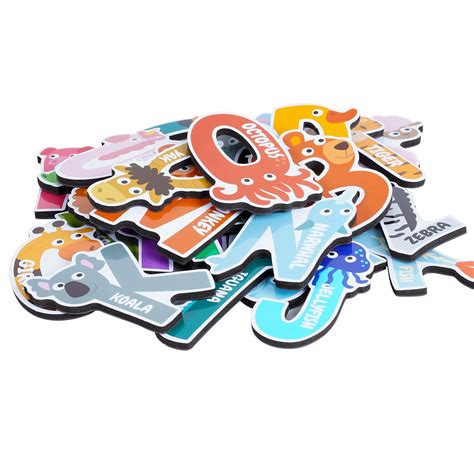 Buy Avamie Animal Alphabet Letters Magnets for Kids, Jumbo Animal ...