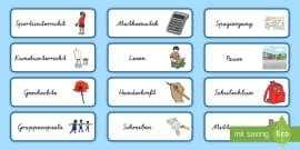 Stundenplan: Template für Kinder in der Grundschule
