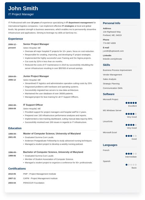 Sample Resumes Examples 的图像结果