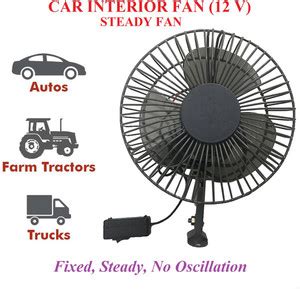 Motopex 12 Volt 6" Fan for Car, Truck,Auto, Caravan, Buses X-2835 Car ...