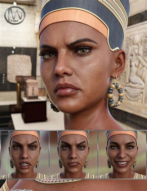 Egyptian Queen – Expressions for Genesis 8 Female and Twosret 8 | Daz3D ...