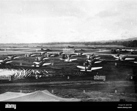 GRumman F4F-4 Wildcats on Henderson Field on Guadalcanal, part of the ...