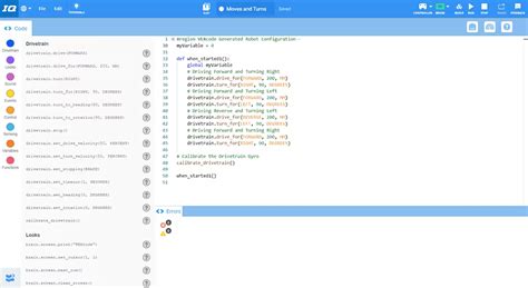 Using Python Code with VEX 的图像结果