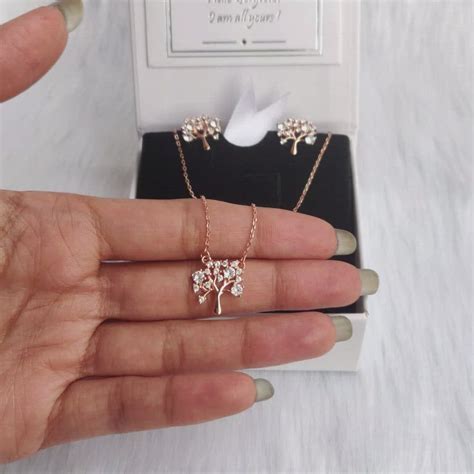Rose Gold Tree of Life Set – GIVA Jewellery