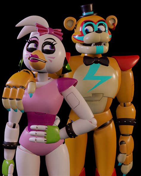 Glamrock Chica x Glamrock Freddy (Blender FNaF SB) by GwenAlvarez36 on ...