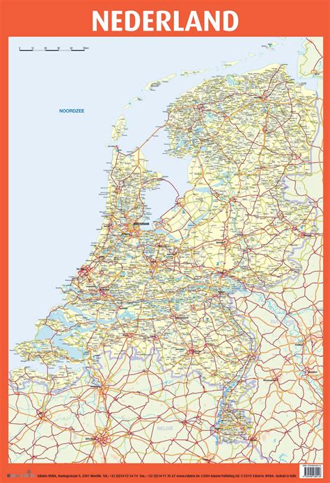 Large detailed road map of Netherlands | Netherlands | Europe | Mapsland | Maps of the World