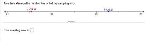 Image result for Sampling Error Number Line