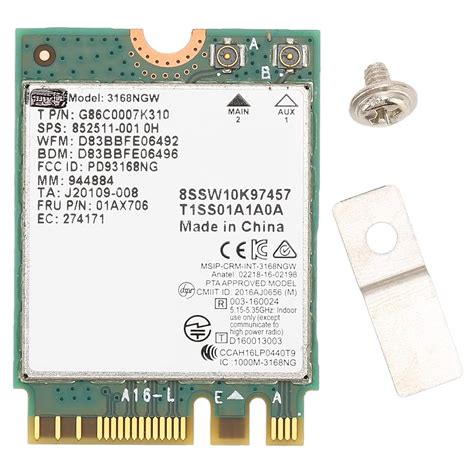 Amazon.in: Buy Sanpyl Dual Bands Network Card, 3168NGW AC NGFF M.2 2.4G ...