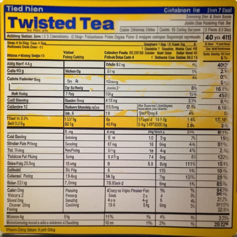 Twisted Tea Hard Iced Tea Nutrition Facts at Eldon Berthold blog