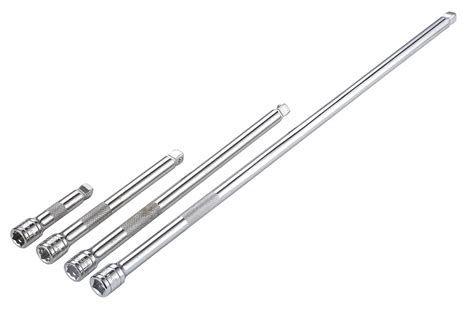 Westward 3", 6", 10", 18" Wobble Socket Extension Set with 3/8" Drive ...