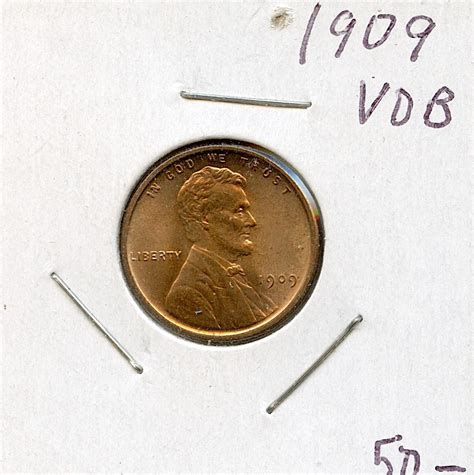 Lot - US Circulated Coin One Cent 1909 VDB