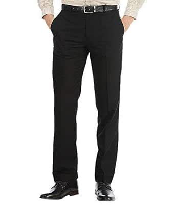 Buy Clavelite Men's Formal Regulat fit Trousers - Polyester Blend Flat ...