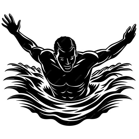 Swimming Black and White 的图像结果