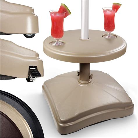 Amazon.com : Shademobile Table Umbrella Base w/ Easy Rolling Outdoor ...