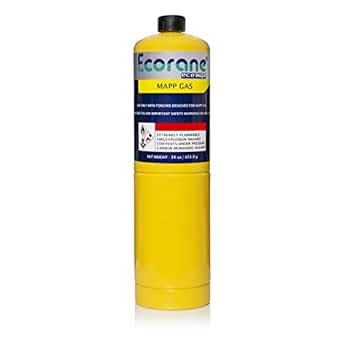 Ecorane Mapp Gas Cylinder – Portable Standard Fuel Canister for Heating ...