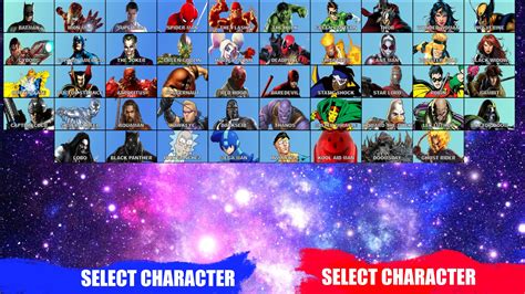 Made this roster for a Marvel VS DC fighting game, thoughts? | Fandom