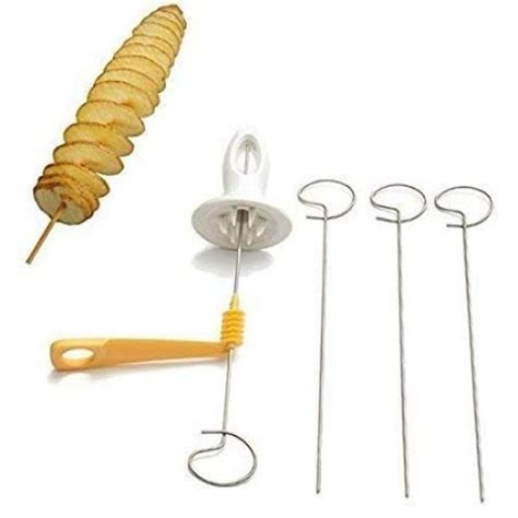 SATYAM KRAFT Acrylic 1 Set Potato Spiral Cutter, Tornado Potato Spiral ...