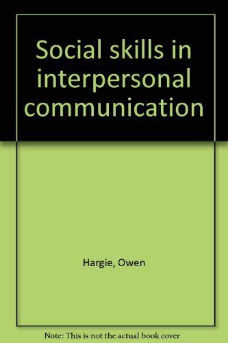 Buy Social Skills in Interpersonal Communication Book Online at Low ...