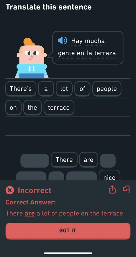 [Spanish] Why is this considered wrong?? : r/duolingo