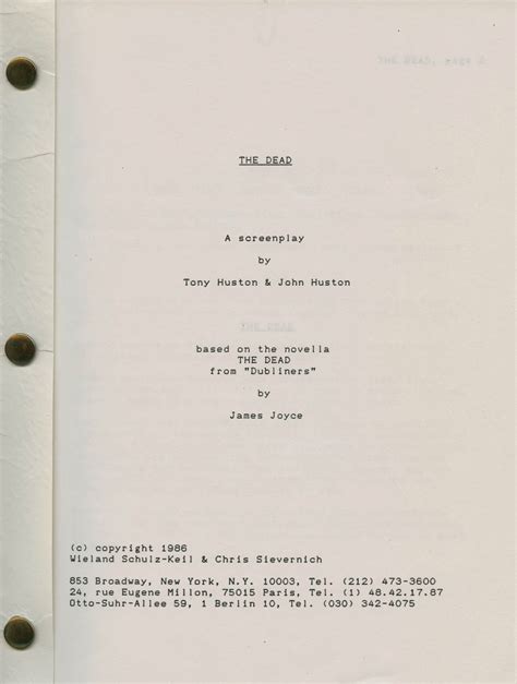 Image result for Script Cover Page