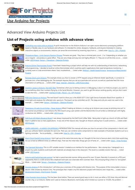Image result for Advanced Arduino Projects