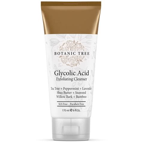 Glycolic Acid Face Wash, Exfoliating Facial Cleanser For Facial Skin Care, Acne Treatment Face ...