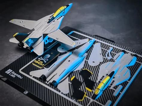 Buy 3D CUBES F-14 Tomcat Fighter Jet Model Kit, 3D Metal Assembly DIY ...