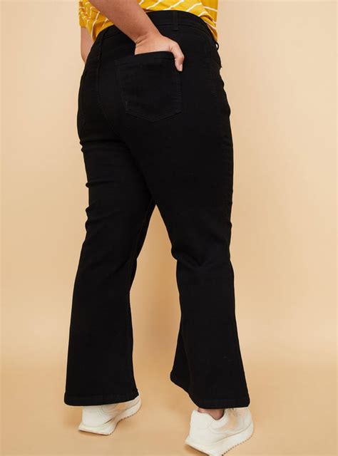 Buy Women Solid Kick Flare Jeans Online at just Rs. 1199.0 ...