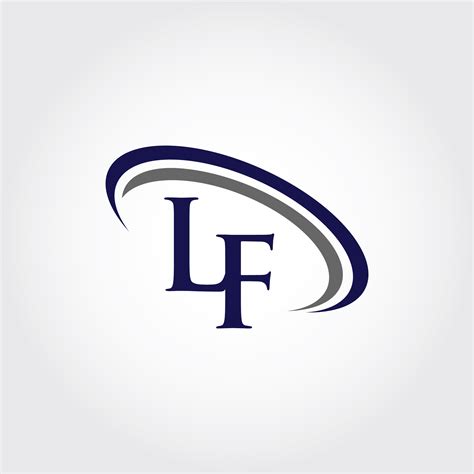 Monogram LF Logo Design By Vectorseller | TheHungryJPEG