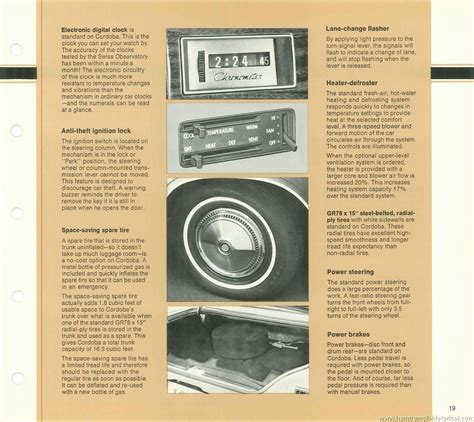 The 1970 Hamtramck Registry - 1976 Chrysler Dealership Data Book - Cordoba