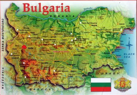 Detailed travel map of Bulgaria. Bulgaria detailed travel map | Vidiani.com | Maps of all ...