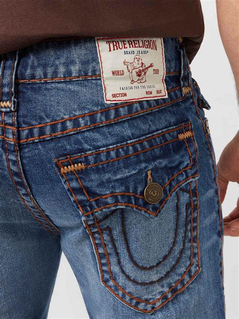 True Religion Men Blue Super T Ricky Jeans – Denim For Men | True ...