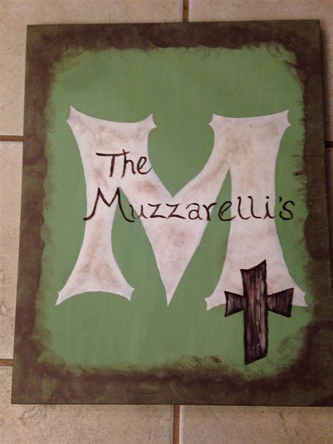 Canvas Letter M Last Name Art