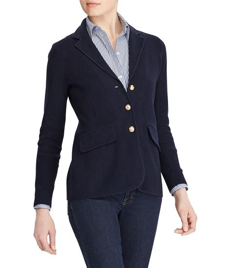 Lauren Ralph Lauren Cotton Sweater Blazer #Dillards | Petite sweaters ...