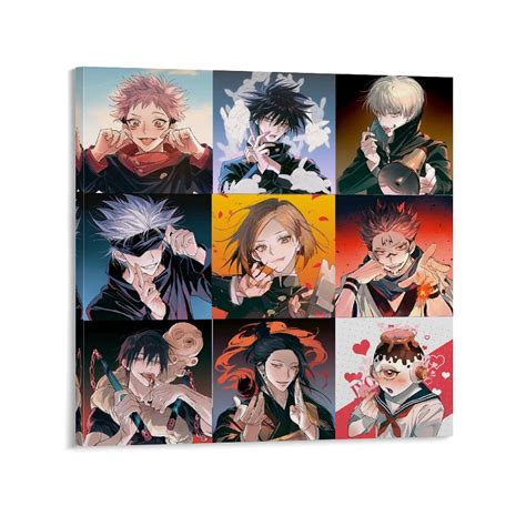 Jujutsu Kaisen Poster Inumaki Toge Jogo Satoru Gojou Fushiguro Touji ...