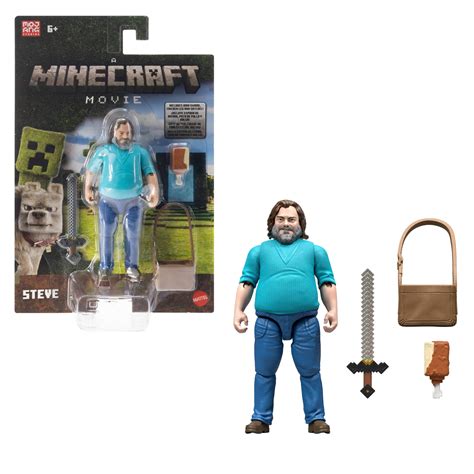 Minecraft Steve Action Figure & Accessories, 4-inch Toy Set Inspired by ...