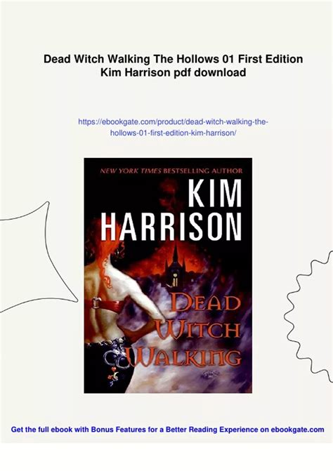 Summary Dead Witch Walking The Hollows 01 First Edition Kim Harrison ...
