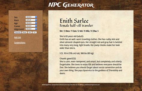 Unity Random NPC Generator 的图像结果