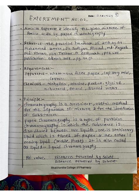 Experiment No: 02 - Separation of Amino Acids via Paper Chromatography ...