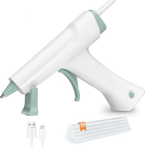 Amazon.com: HTVRONT Cordless Hot Glue Gun - Auto Shut-off, 2600mAh ...