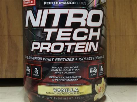 Nitro Tech Protein Powder Nutrition Facts | Besto Blog